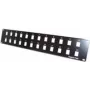 Patch Panel Tecline 908060 na 24 złącza Keystone, 1U do montażu w szafie rack