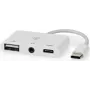 Nedis CCGB64790WT01 stacja dokująca do laptopa i replikator portów przewodowy USB 2.0 Type-C biały (CCGB64790WT01)
