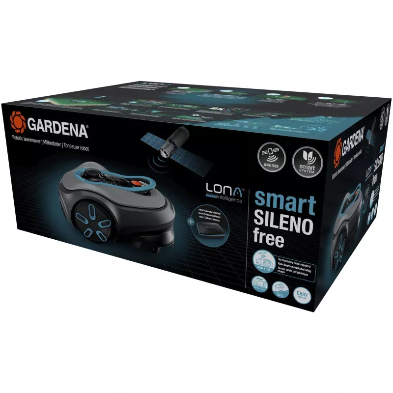Robotic lawn mower Gardena smart SILENO free Maks. powierzchnia trawnika 1200 m² Szerokość cięcia 16 cm