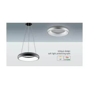 Synergy 21 LED Rundleuchte Donut nw Srebrny 25w