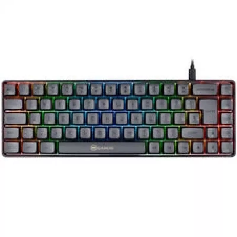 Klawiatura gamingowa GAMIAC TKL69G SF, Kailh Czerwony - czarno-szara