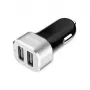 Ładowarka samochodowa 2xUSB 2.4A aluminium