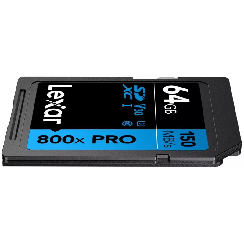Karta pamięci SDXC Lexar 64 GB UHS-I 800xPRO — Klasa 10, U3, V30, 150 MB/s