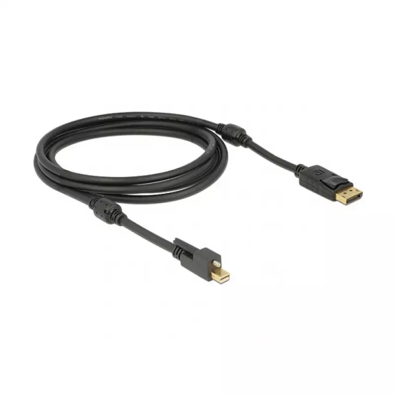 Kabel DisplayPort DeLOCK 83722 Mini DisplayPort 2m Czarny