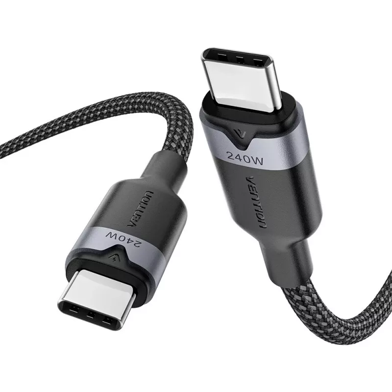 Kabel USB-C do C 2.0 Vention 3.1 5A 240W 2m BK