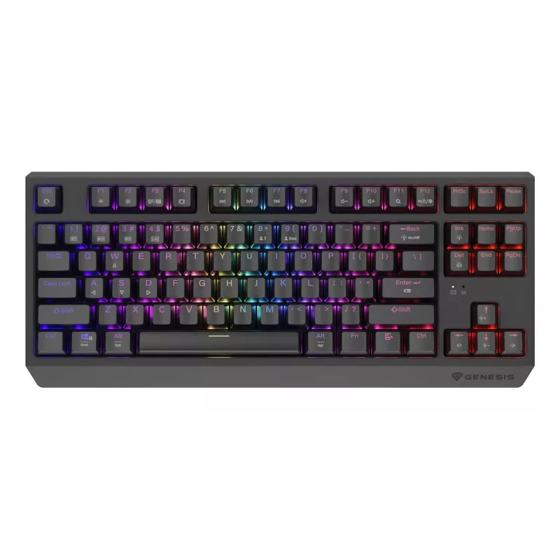 GENESIS Thor 230 TKL klawiatura Gaming USB + RF Wireless + Bluetooth QWERTY US English Czarny