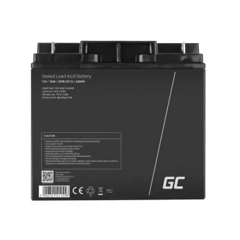 Akumulator kwasowo-ołowiowy szczelny zielony Cell AGM09 12 V 18000 mAh, czarny, 167×77×181 mm, 4,8 kg