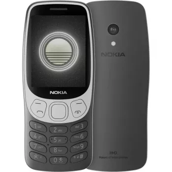 Nokia 3210 4G (2024) (TA-1618) | Grunge Czarny | 2.4 cala | TFT | 128 MB | 64 MB | Dual SIM | Bluetooth | 5 | Rozdzielczość głównego aparatu 2 MP