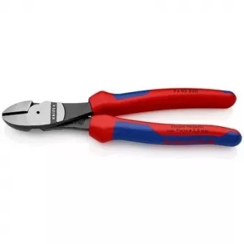 Szczypce boczne Knipex Side Cutter 74 02 200 SB — 200 mm, izolowane uchwyty komfortowe