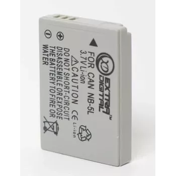 Akumulator Extra Digital NB-5L 3,7 V 1000 mAh do kompatybilnych aparatów kompaktowych i urządzeń