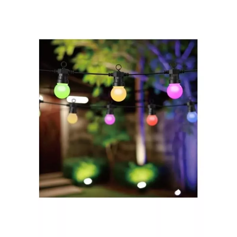 WOOX R5195 Inteligentna dekoracyjna girlanda świetlna 9m RGB+CCT, Google Assistant i Amazon Alexa, IP65