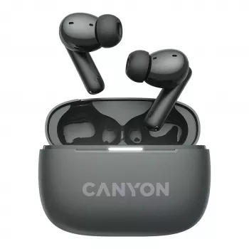 Słuchawki Canyon CNS-TWS10BK True Wireless Stereo (TWS) douszne do rozmów/muzyki/sportu/codziennego użytku USB Type-C Bluetooth Czarny (CNS-TWS10BK)
