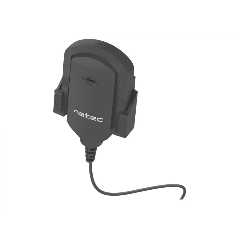 Clip-on microphone NATEC NMI-1352, wired 3.5 mm, sensitivity -58 dB, 50–16000 Hz, 1.8 m kabel, 20 g