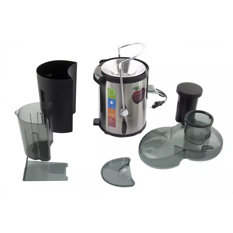 Sokowirówka ESPERANZA EKJ002 — 500 W, pojemnik na sok 0,45 L, pojemnik na miąższ 1,5 L, stal nierdzewna/czarny