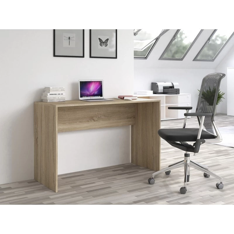 Topeshop BIURKO PLUS SONOMA biurko komputerowe kolor dębu
