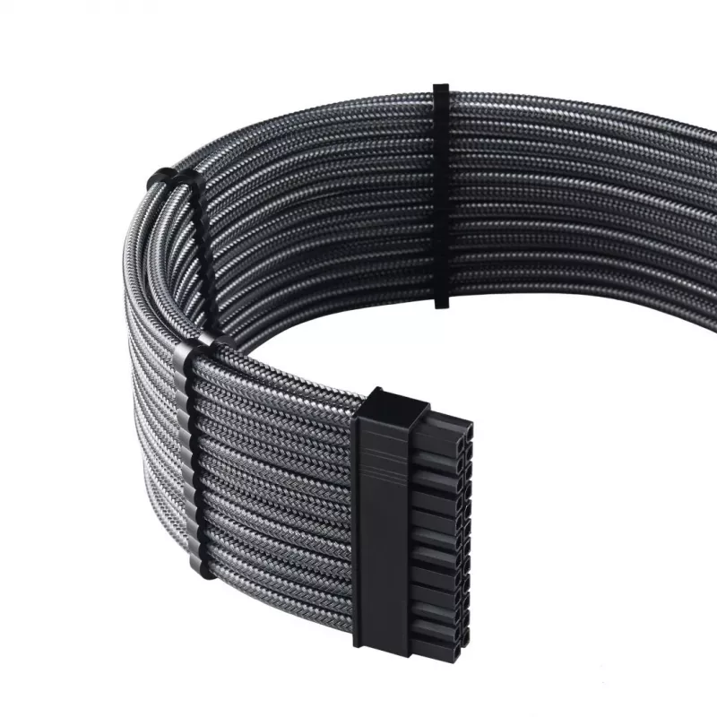 Wewnętrzny kabel zasilający Cablemod CM-PCSI-FKIT-NKC-R Carbon – niezawodne dostarczanie zasilania