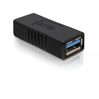Adapter DELOCK USB 3.0-A USB-A na USB-A czarny, transfer danych USB 3.0