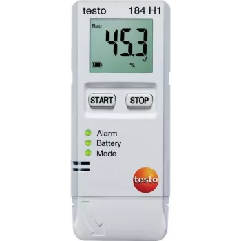 TESTO 184 H1 rejestrator danych temperatury, rejestrator danych, 64000 wartości pomiarowych, - 20 ... + 70 ° C, 0,1 ° C (0572 1845)