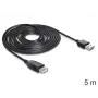 Kabel USB DeLOCK EASY-USB 2.0-A 5m Czarny