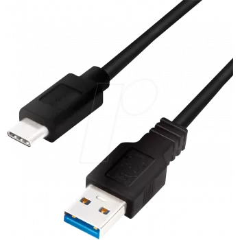 Logilink - Kabel USB - USB Typ A (M) na USB-C (M) odwracalny - USB 3.2 Gen 1 - 3 A - 2 m - Czarny (CU0170)