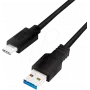 Logilink - Kabel USB - USB Typ A (M) na USB-C (M) odwracalny - USB 3.2 Gen 1 - 3 A - 2 m - Czarny (CU0170)