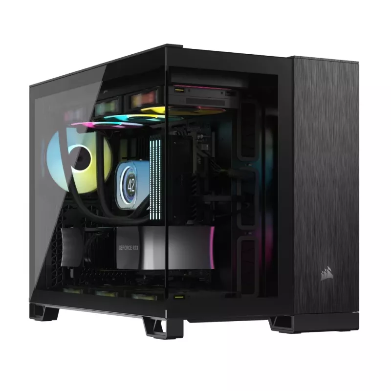 Obudowa PC Corsair CC-9011287-WW Midi Tower Aluminium, Czarny