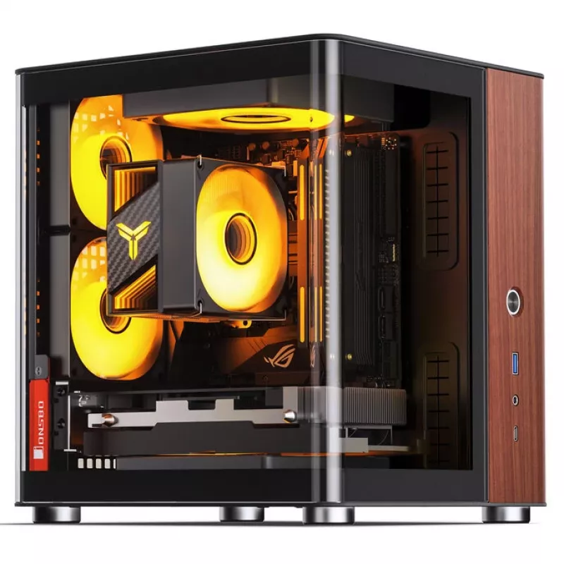 Obudowa PC Jonsbo TK-0, Mini-Tower, Mini-ITX, Czarna