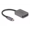 Czytnik kart DeLOCK USB Type-C Aluminium SD Micro SD 5000 Mbit/s