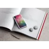 Etui na smartfona iKins do iPhone XR – wzór kwiatów wodnych, biały