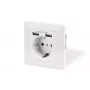 Gniazdo bezpieczne podtynkowe Digitus DA-70613 z 2 portami USB