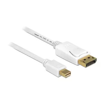 Kabel DELOCK mini DisplayPort St > DisplayPort St 7,0 m biały