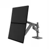 Ergotron LX Pro - Zestaw montażowy (podwójne ramię) - do 2 monitorów LCD - montaż na płycie perforowanej - aluminium - ciemnoszary - rozmiar ekranu: do 61 cm (do 24 cali)