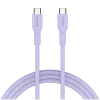 Kabel CANYON OnWire 60CL C-C 60W COLOR Pleciony 1m Fioletowy