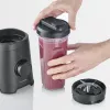Blender stołowy SEVERIN SM 3743 — pojemnik 0,6 l, 320 W, czarny, ostrza ze stali nierdzewnej