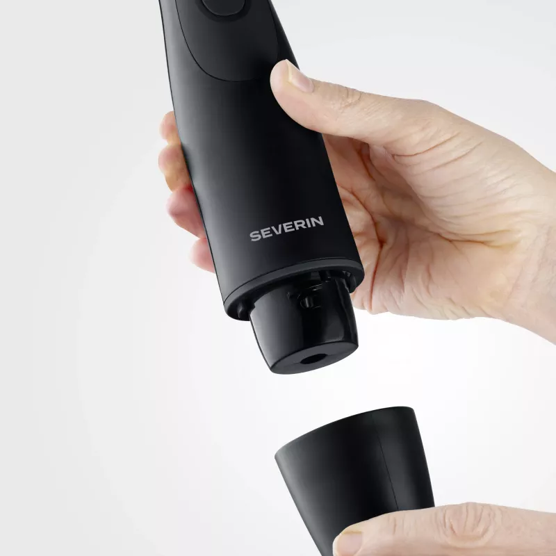 Blender ręczny SEVERIN SM 3760 — 350 W, 0,7 l, czarny, ostrze ze stali nierdzewnej