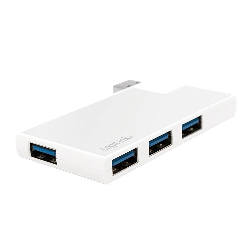Hub USB 3.0 4-portowy, srebrny