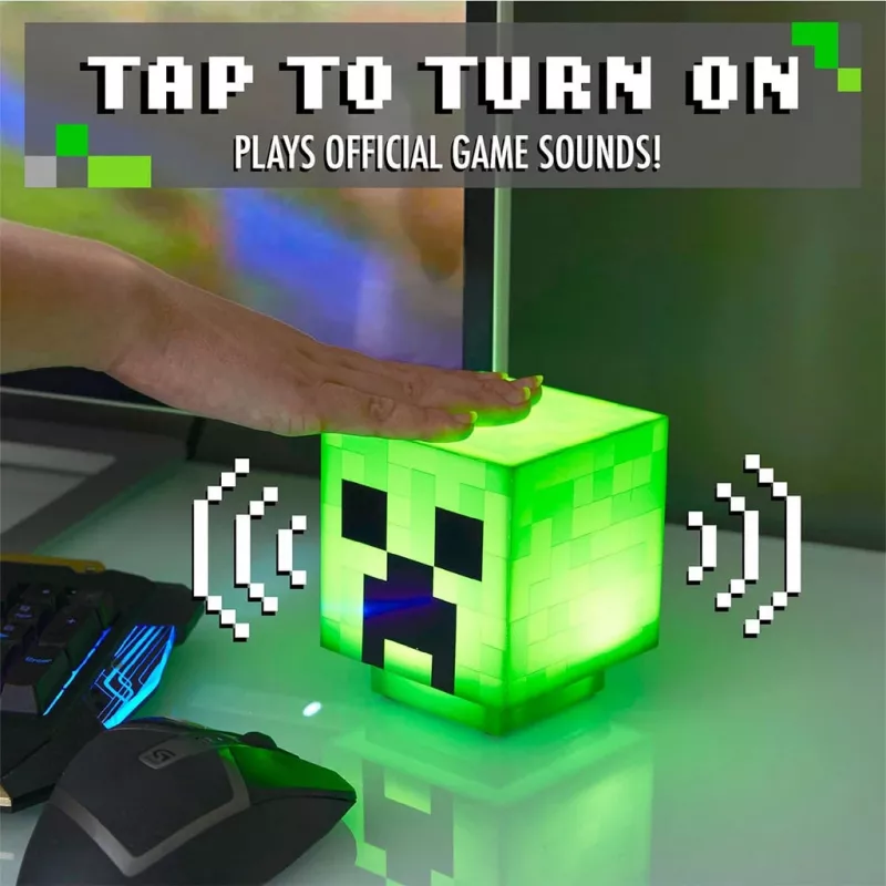 Paladone Minecraft Creeper 3D Design Lamp PP6595MCFV3 — Lampa stołowa/wisząca