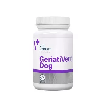 Suplement diety VETEXPERT GeriatiVet Dog 45 kapsułek — dla psów seniorów, forma tabletek, odpowiedni dla wszystkich ras, bez konserwantów i glutenu