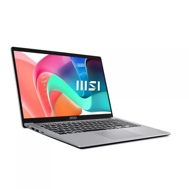 MSI Modern 15 F13MG-088PL Intel® Core™ i7 i7-1355U Laptop 39,6 cm (15,6) Full HD 16 GB DDR4-SDRAM 512 GB SSD Wi-Fi 6E (802.11ax) Windows 11 Pro Srebrny