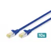 Kabel sieciowy Digitus CAT 6A S/FTP RJ-45 1 m niebieski