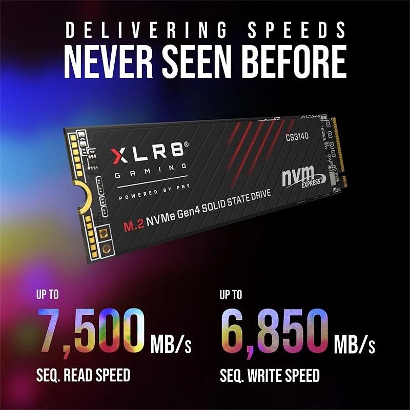SSD PNY 2 TB M.2 PCI Express 4.0 NVMe XLR8 CS3140