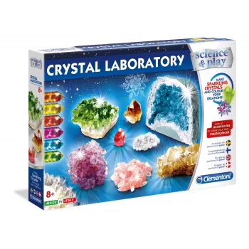 Edukacyjny zestaw naukowy Clementoni Crystal Laboratory 61822 – eksperymenty chemiczne dla dzieci