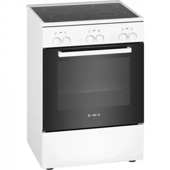 Kuchenka Bosch HKA090220 wolnostojąca elektryczna z płytą ceramiczną biała