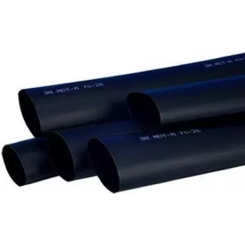 3M TE100037593 - Rurka termokurczliwa - Czarna - Poliolefina - 100 cm - 3,2 cm - 7,5 mm (7000037643)