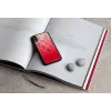 Etui iKins do iPhone XR — różowe jezioro i czarna dwukolorowa ochronna obudowa