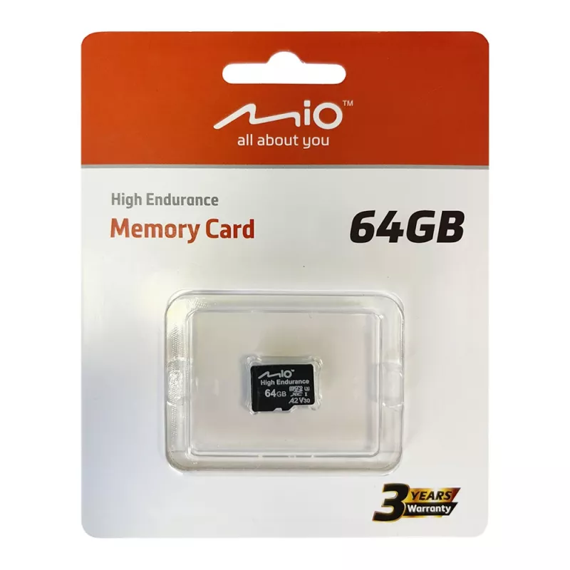 Karta microSD MIO Flash Memory 64 GB UHS-I High Endurance do nagrywania ciągłego