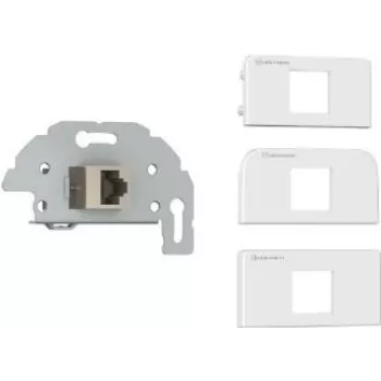 Kindermann 7456-423 Cat-6/6A (RJ45) Płytka przyłączeniowa Sch./Klemmt., biała RAL 9010 (7456000423)