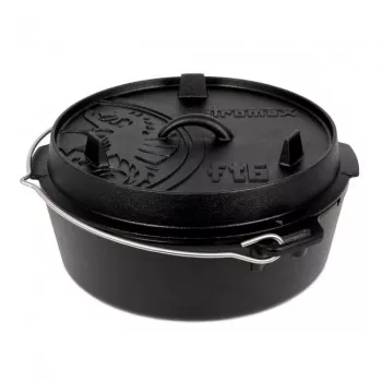 Garnek żeliwny Petromax ft6-t 5,5 L czarny żeliwo