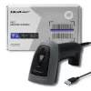 Ręczny czytnik kodów kreskowych QOLTEC 50863 — skaner 1D/2D, przewodowy USB, sensor LED, czarny, 5V, kabel 1,8 m