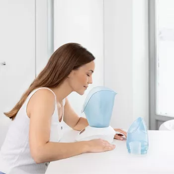 Sauna do twarzy Medisana DS 400 Niebieski, Biały